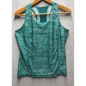 Danskin Now Women’s Athletic Top Size XL 16-18 Green Racerback Exercise